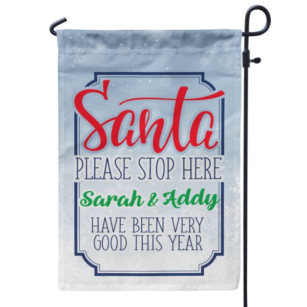 Santa They Have Been Good Christmas Personalized Flag Supply - Image 2