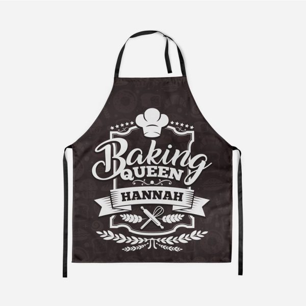 Baking Queen Personalized Apron – Style 2 Online now - Image 3