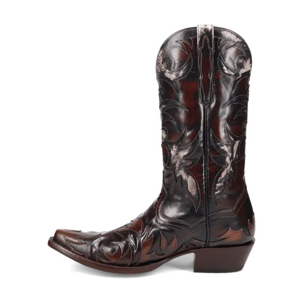 Dan Post Mens Emilio Cognac Leather Cowboy Boots 9 D Supply - Image 4