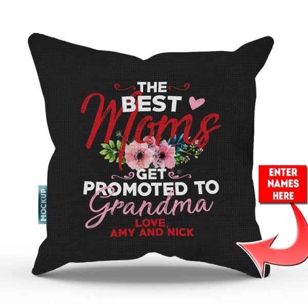 Best Moms Get Promoted To Personalized Throw Pillow Cover - 18  x 18” Online Sale