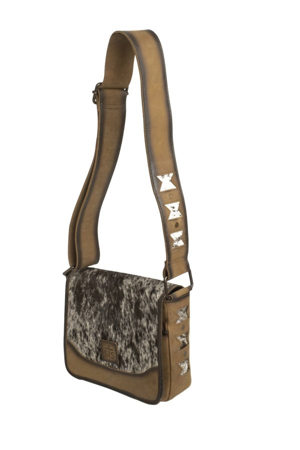 STS Ranchwear Womens Roswell Della Tan Cowhide Crossbody Bag Supply - Image 2