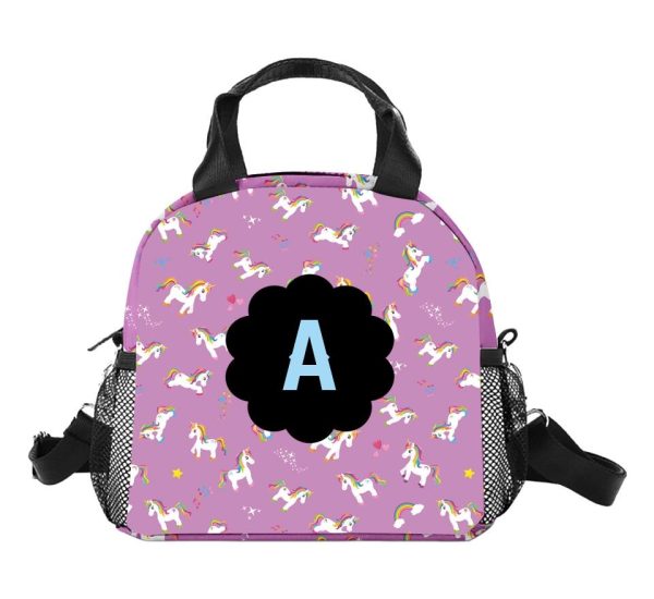 Personalized Monogram Lunch Bag For Kids For Sale - Image 3