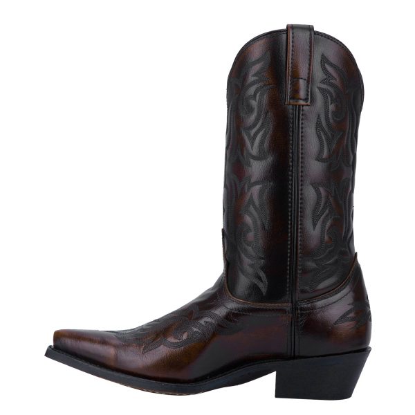 Laredo Mens Hawk Cowboy Boots Leather Burnished Gold 9 D Supply - Image 3