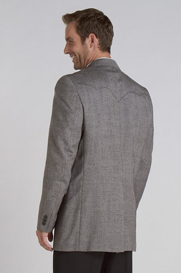 Circle S Mens Plano Donegal Sport Coat Donegal Black Wool Blend Blazer 54R Online - Image 2