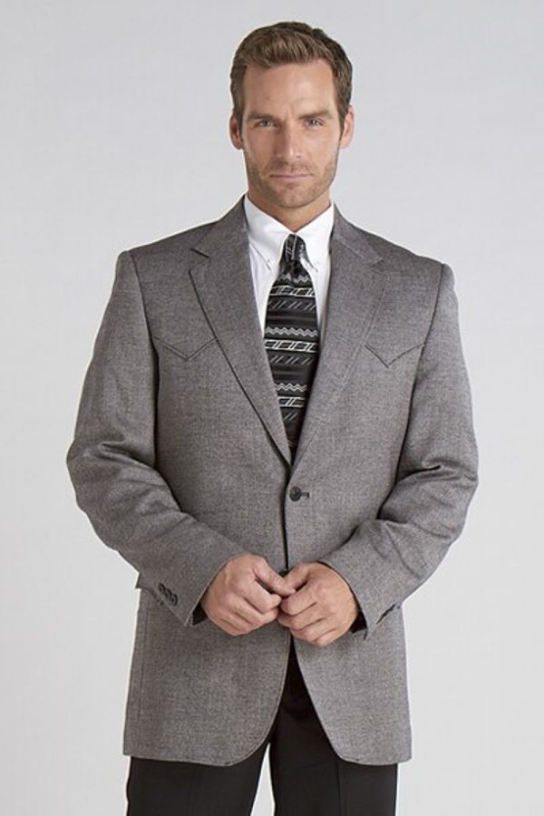 Circle S Mens Donegal Black Wool Blend Plano Sport Coat 38 R Online