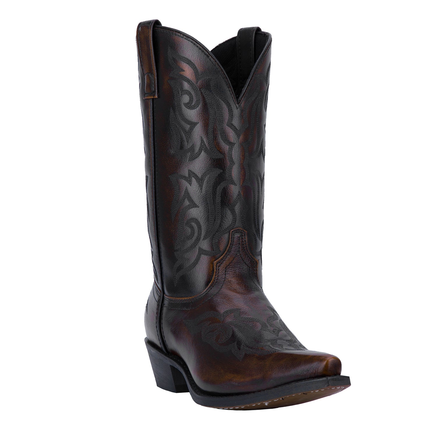 Laredo Mens Hawk Cowboy Boots Leather Burnished Gold 9 D Supply