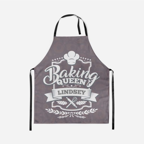 Baking Queen Personalized Apron – Style 2 Online now - Image 5