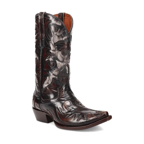 Dan Post Mens Emilio Cognac Leather Cowboy Boots 9 D Supply