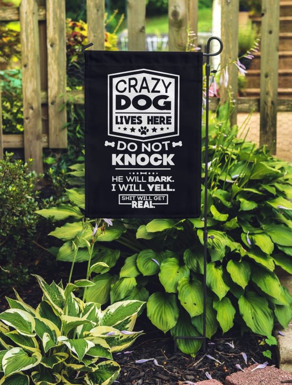 Crazy Dogs - Shit Will Get Real Flag Sale