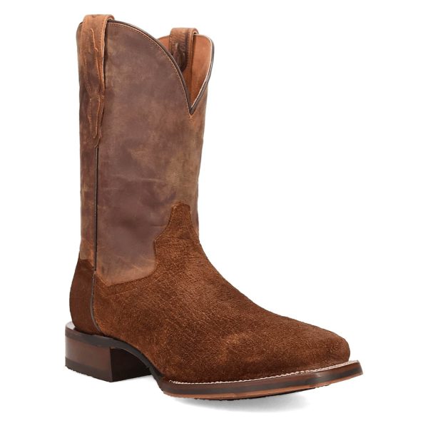 Dan Post Mens Snyder Tan Brown Leather Cowboy Boots Discount