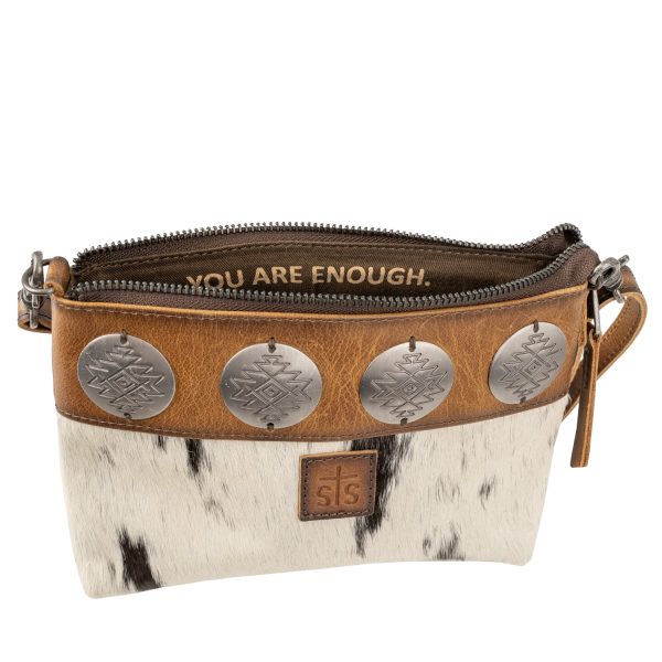 STS Ranchwear Womens Vaquero Grace Cowhide Tan Leather Crossbody Bag on Sale - Image 5