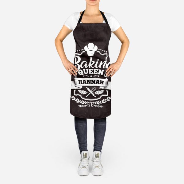 Baking Queen Personalized Apron – Style 2 Online now - Image 4