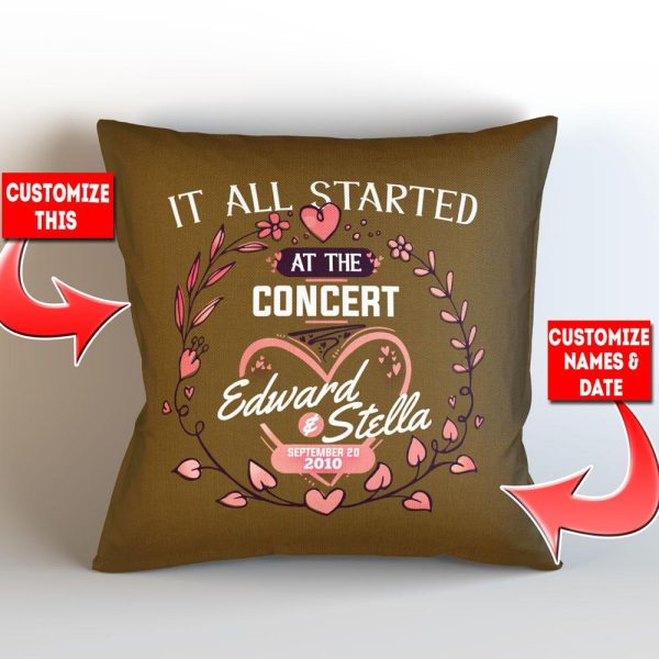 It All Started at Personalized Throw Pillow with Insert For Cheap - Image 2