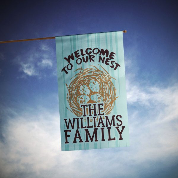 Welcome to Our Nest Personalized Flag Discount - Image 4