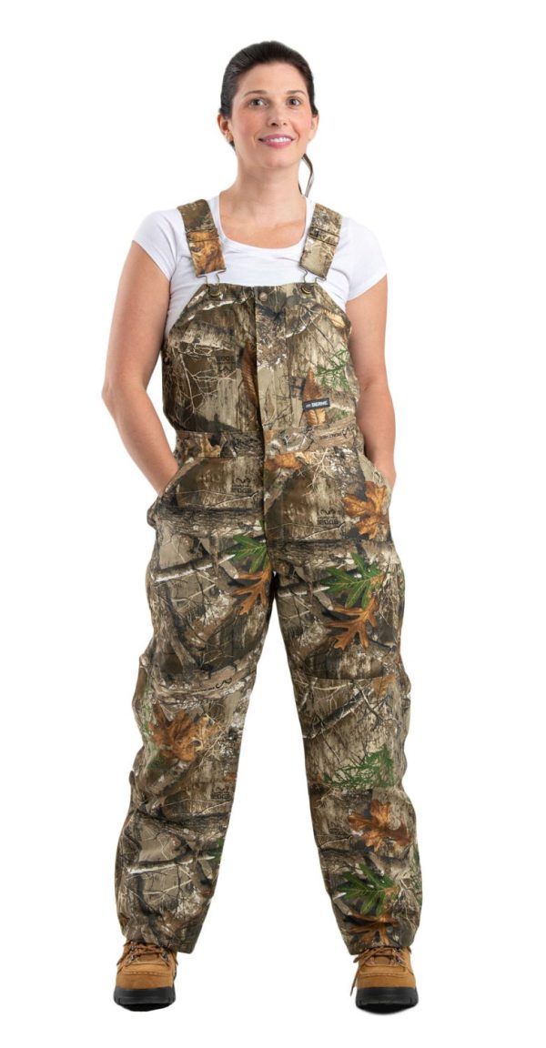 Berne Realtree Edge 100% Cotton Womens Softstone Insulated Bib Overall Online