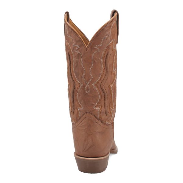 Laredo Mens Cutglass Sand Leather Cowboy Boots 10.5 D Online Hot Sale - Image 5