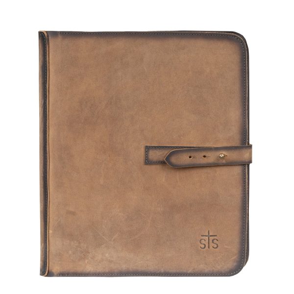 STS Ranchwear Mens Foreman Rancher Folder Veg-Tan Leather Document Holder For Cheap - Image 3