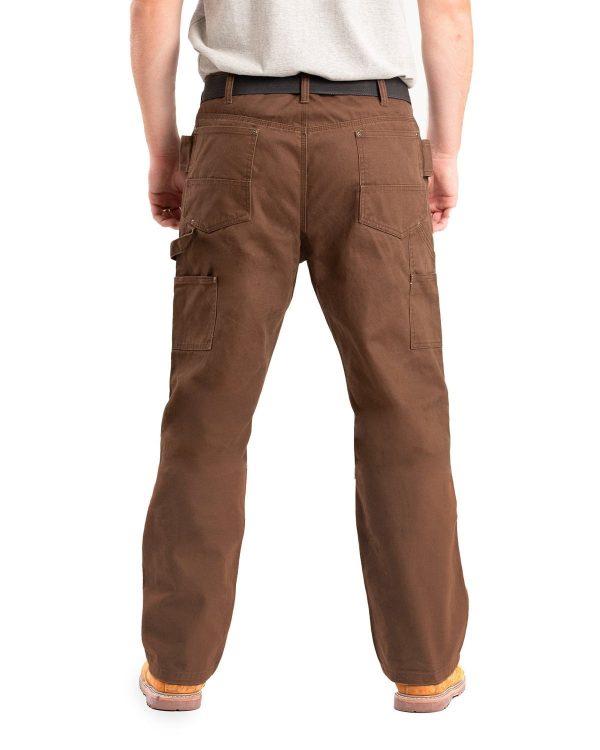 Berne Mens Highland Double-Front Duck Bark 100% Cotton Pants Discount - Image 2