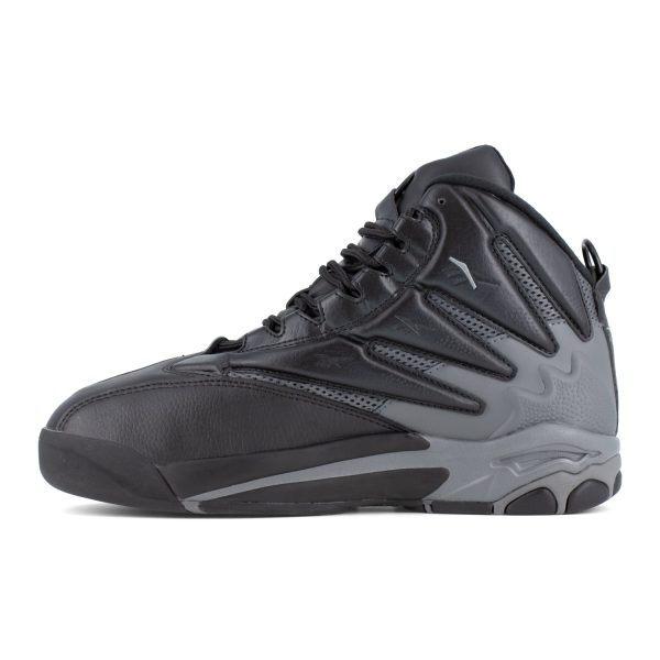 Reebok Mens The Blast Black Dark Gray Leather MetGuard Work Shoes 13 W Online Hot Sale - Image 4
