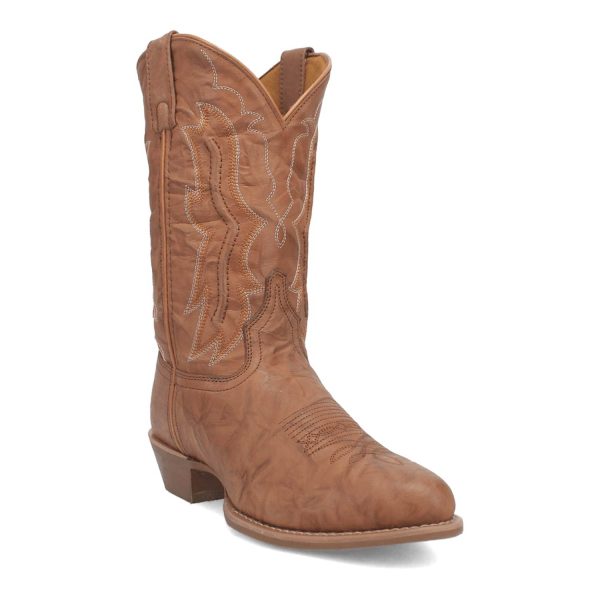 Laredo Mens Cutglass Sand Leather Cowboy Boots 10.5 D Online Hot Sale