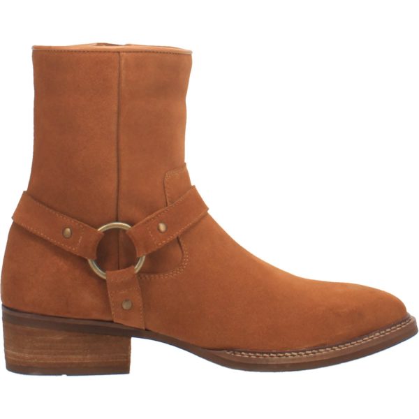Dingo Mens Calgary Ankle Boots Leather Whiskey 12 D For Discount - Image 3