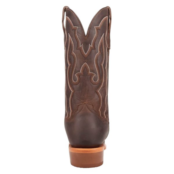 Dan Post Mens Oakwood Brown Leather Cowboy Boots Online now - Image 5