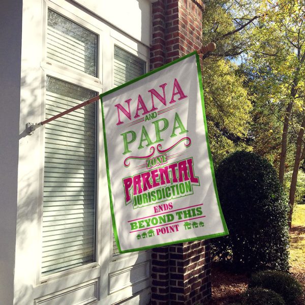 Grandparents Zone Personalized Flag on Sale - Image 3