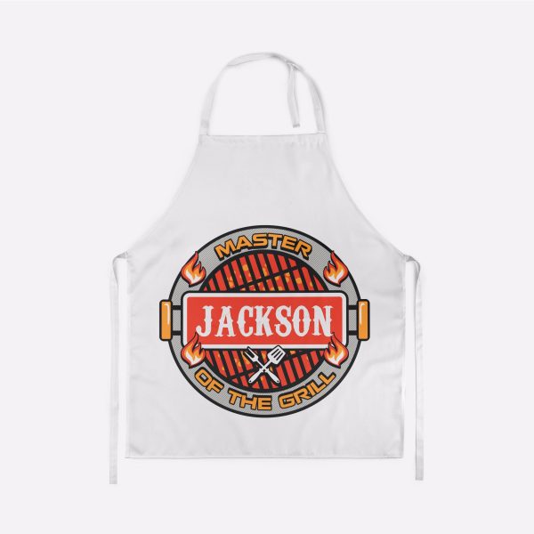 Master of the Grill Personalized Apron Cheap