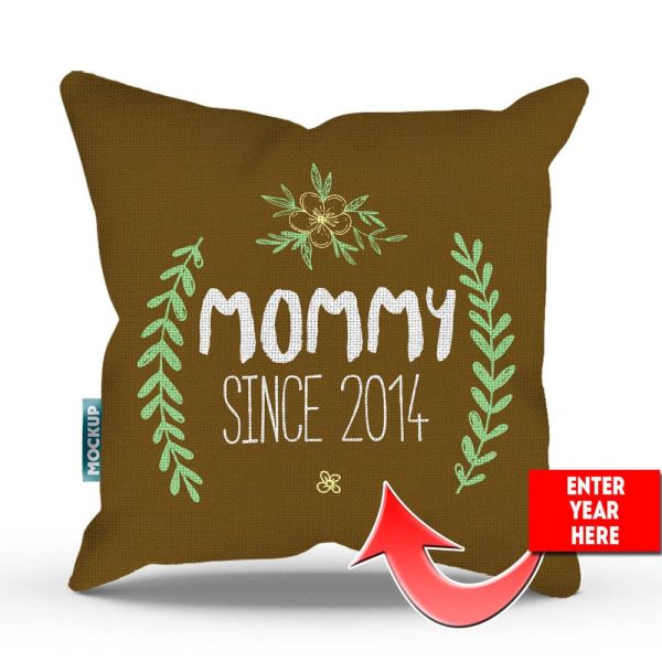 Mommy Since Personalized Pillow Cover - 18  x 18  For Cheap - Image 3