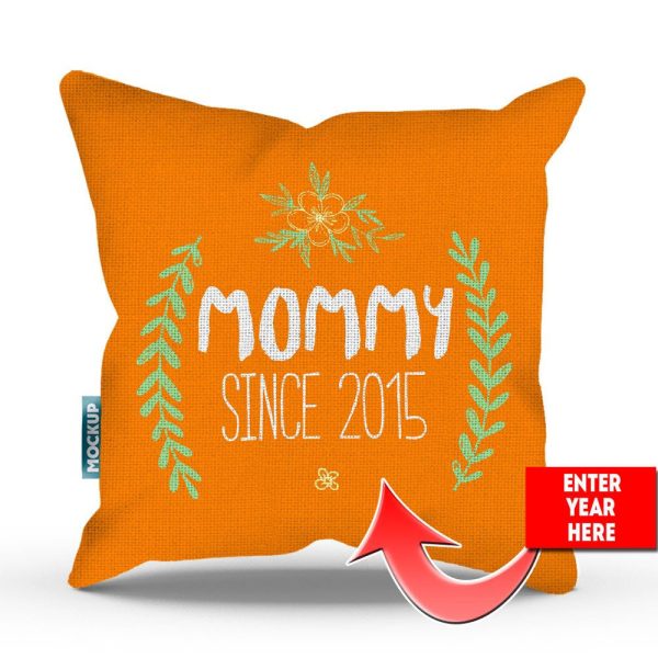 Mommy Since Personalized Pillow Cover - 18  x 18  For Cheap - Image 5