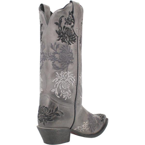 Laredo Womens Sylvan Grey Leather Cowboy Boots 7 M Supply - Image 2