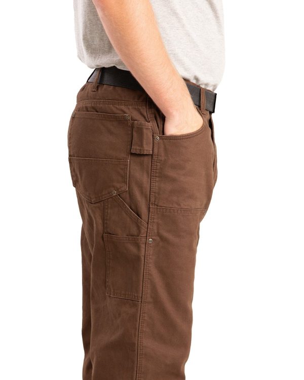 Berne Mens Highland Double-Front Duck Bark 100% Cotton Pants Discount - Image 3