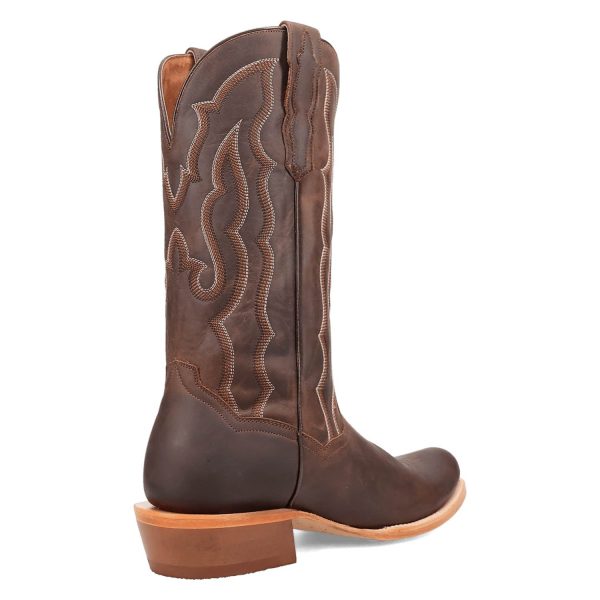 Dan Post Mens Oakwood Brown Leather Cowboy Boots Online now - Image 2
