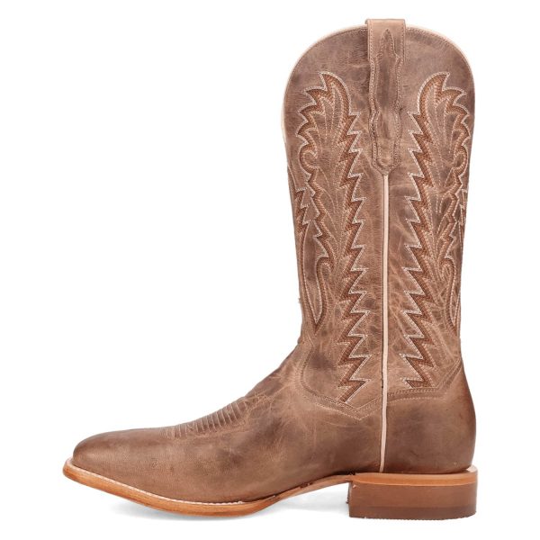 Dan Post Mens Jerry Tan Leather Cowboy Boots Fashion - Image 4