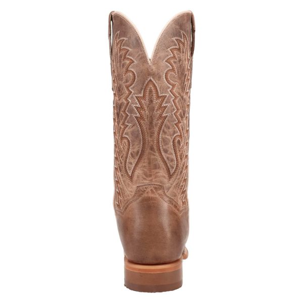 Dan Post Mens Jerry Tan Leather Cowboy Boots Fashion - Image 5