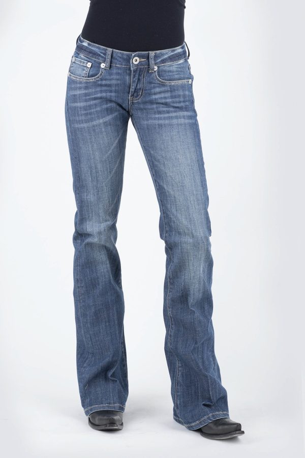 Stetson Womens Blue Cotton Blend 816 Half Circle Jeans 2 R Online - Image 3