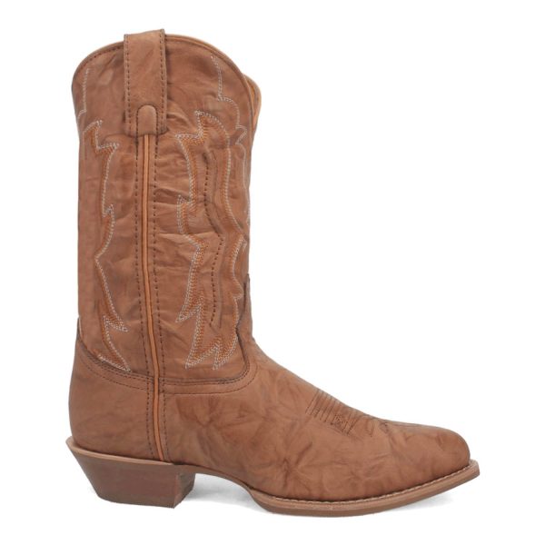 Laredo Mens Cutglass Sand Leather Cowboy Boots Online Sale - Image 3
