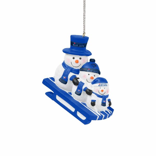 Toronto Blue Jays MLB Sledding Snowmen Ornament Discount