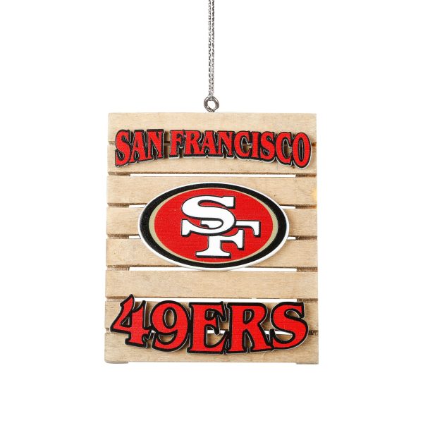 San Francisco 49ers Wood Pallet Sign Ornament For Cheap