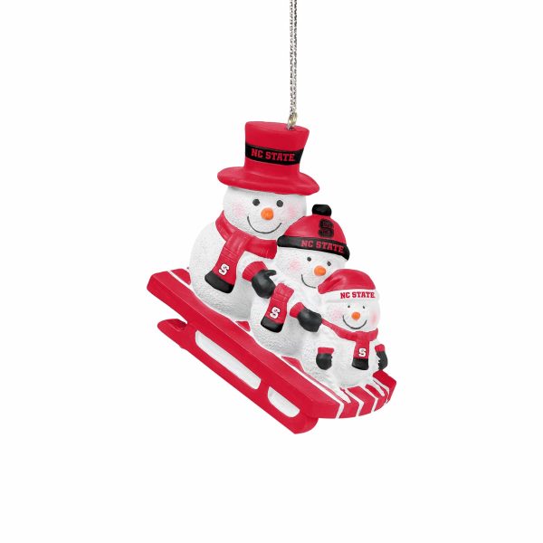 NC State Wolfpack NCAA Sledding Snowmen Ornament on Sale