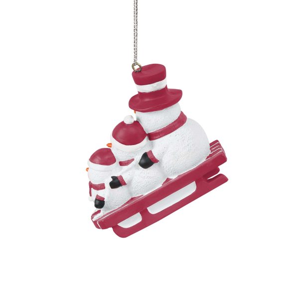 Arizona Cardinals NFL Sledding Snowmen Ornament For Cheap - Image 3