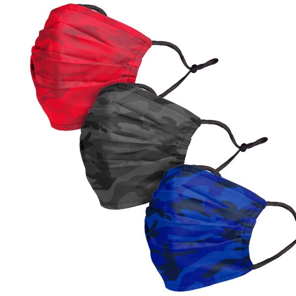 Camo Adjustable 3 Pack Face Cover For Discount - Image 2