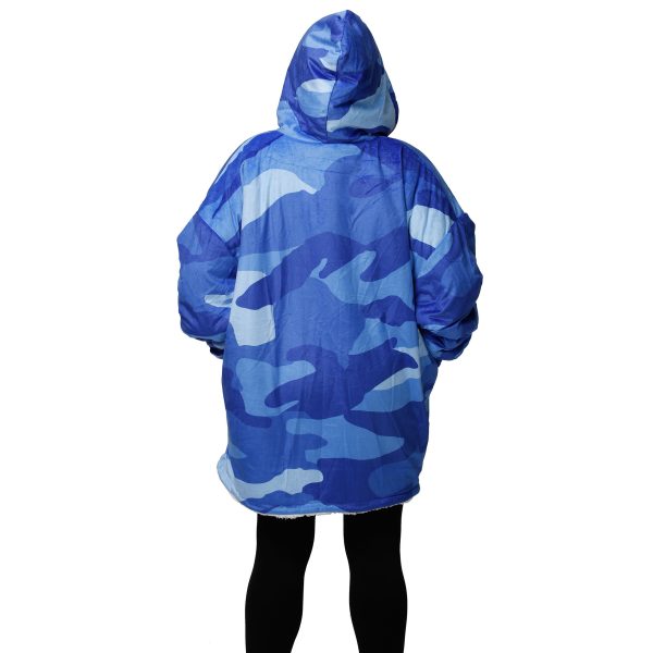 Los Angeles Rams NFL Reversible Team Color Camo Hoodeez Hot on Sale - Image 2