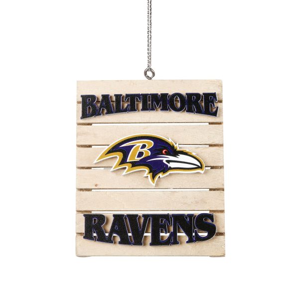 Baltimore Ravens Wood Pallet Sign Ornament Online now