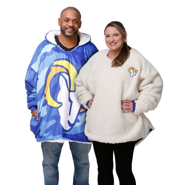 Los Angeles Rams NFL Reversible Team Color Camo Hoodeez Hot on Sale