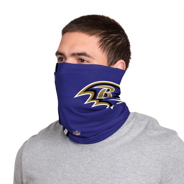Baltimore Ravens NFL Justin Tucker On-Field Sideline Logo Gaiter Scarf Hot on Sale - Image 2