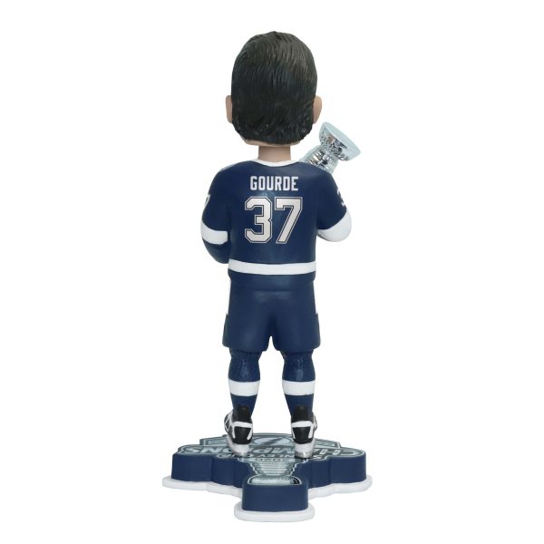 Tampa Bay Lightning NHL 2020 Stanley Cup Champions Yanni Gourde Bobblehead Online now - Image 2