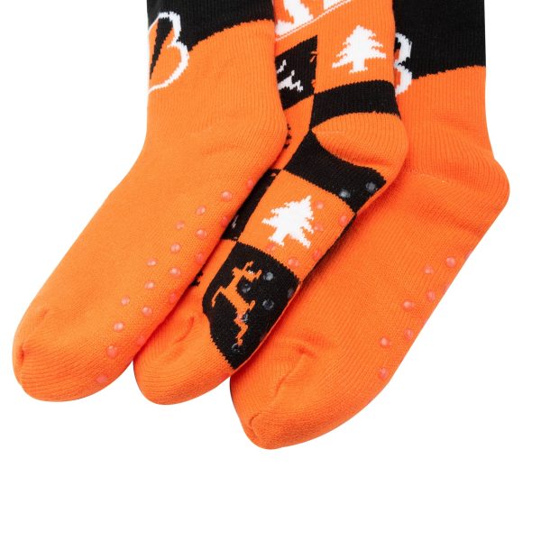 Cincinnati Bengals NFL Womens Fan Footy 3 Pack Slipper Socks For Cheap - Image 3