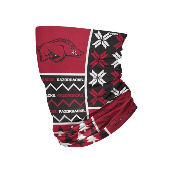 Arkansas Razorbacks NCAA Busy Block Gaiter Scarf Hot on Sale