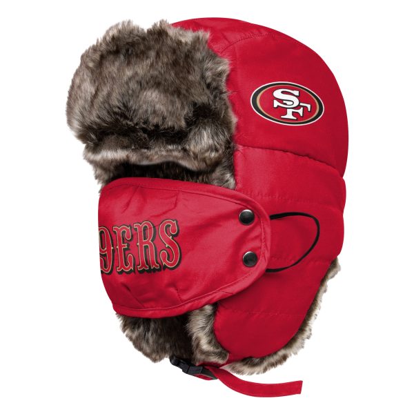 San Francisco 49ers NFL Big Logo Trapper Hat With Face Cover Online now